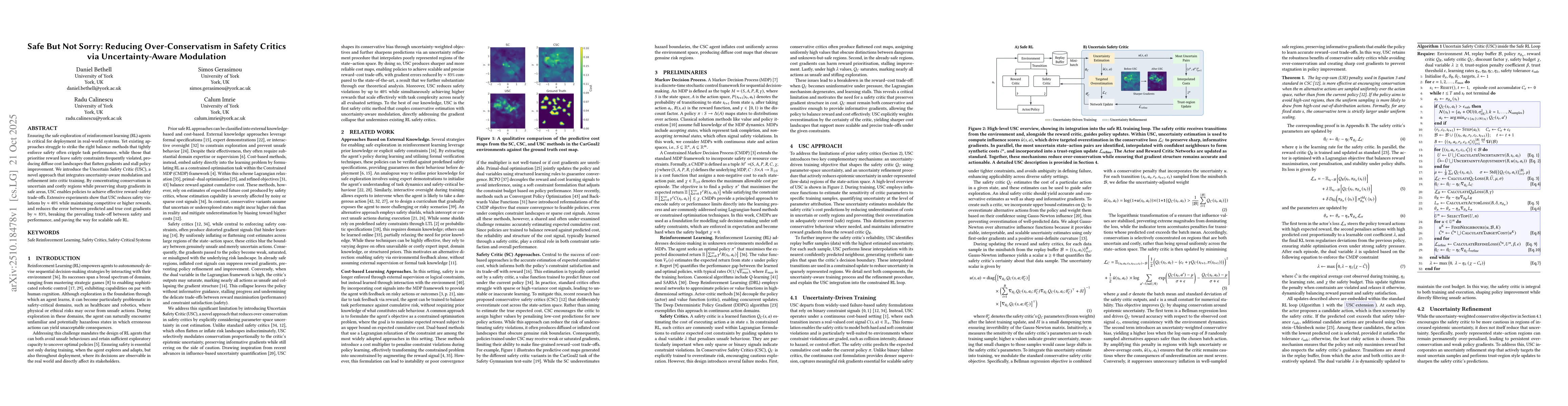 Thumbnail for Safe But Not Sorry: Reducing Over-Conservatism in Safety Critics via
  Uncertainty-Aware Modulation