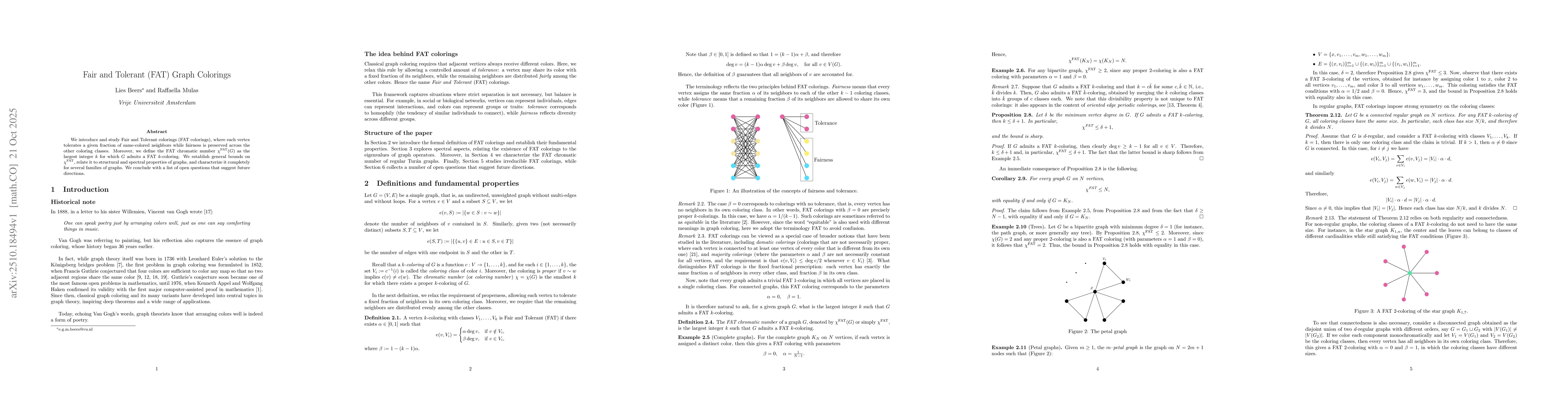 Thumbnail for Fair and Tolerant (FAT) Graph Colorings