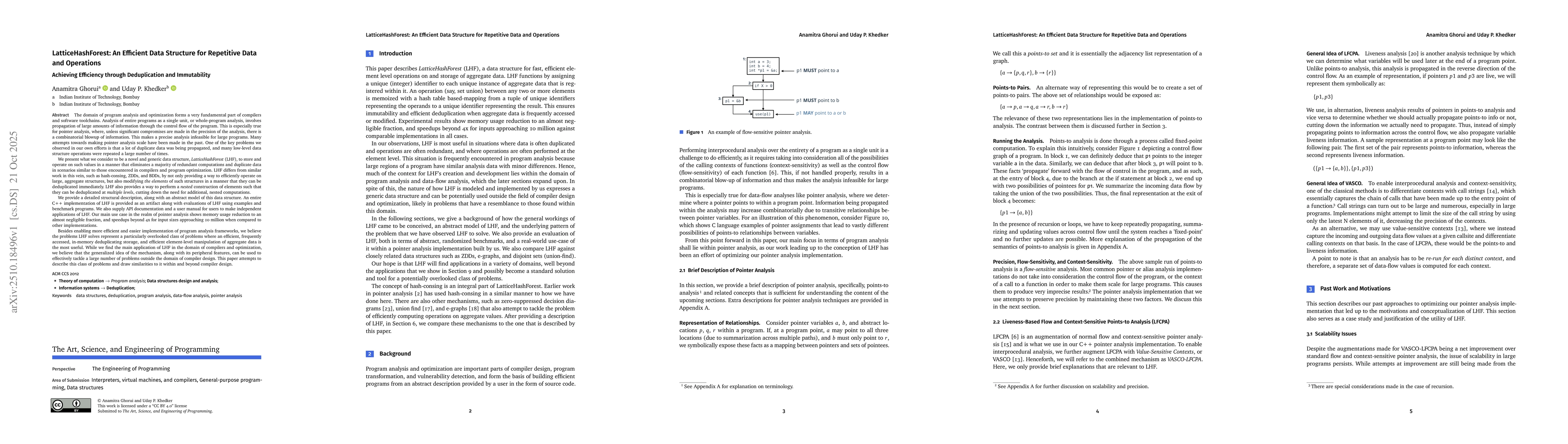 Thumbnail for LatticeHashForest: An Efficient Data Structure for Repetitive Data and
  Operations