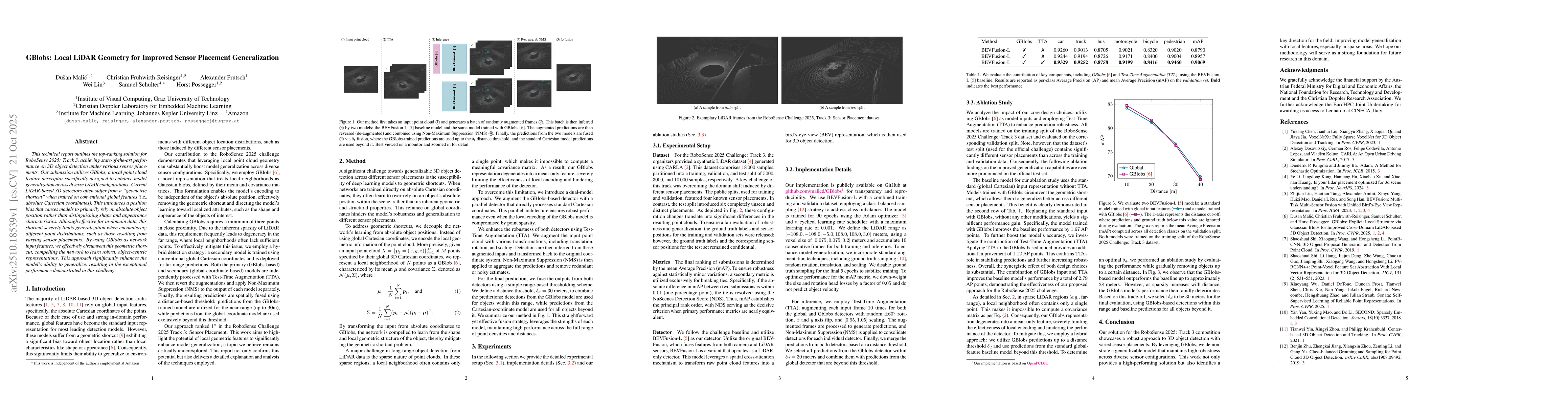 Thumbnail for GBlobs: Local LiDAR Geometry for Improved Sensor Placement
  Generalization