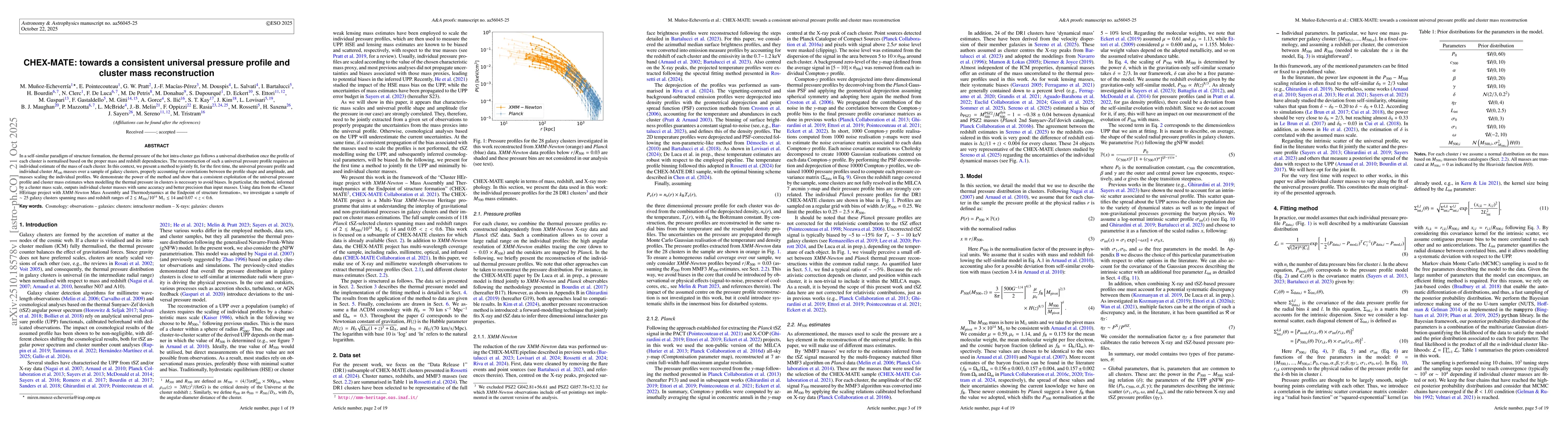 Thumbnail for CHEX-MATE: towards a consistent universal pressure profile and cluster
  mass reconstruction