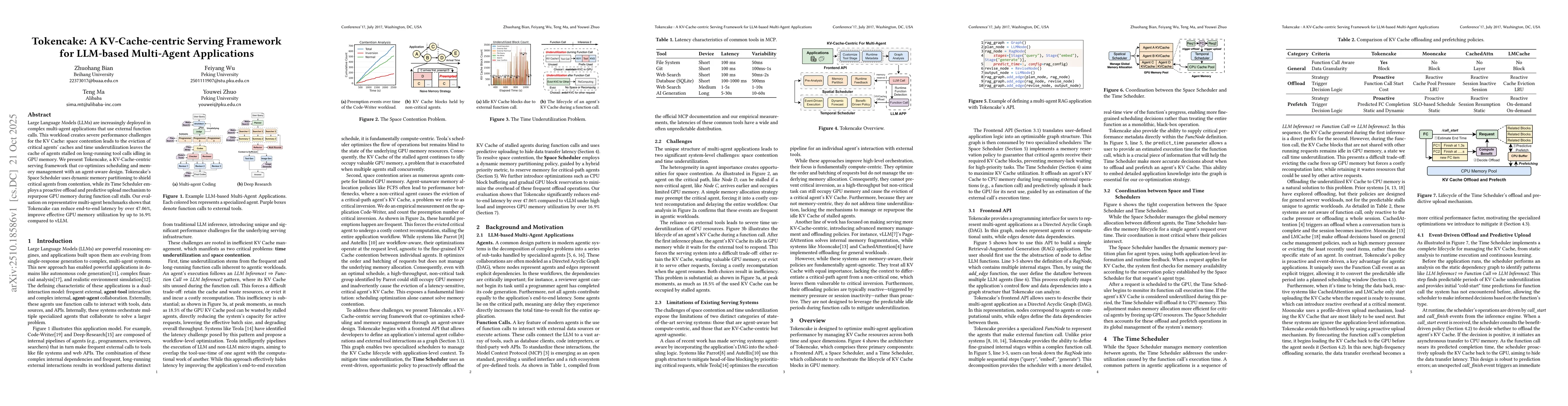 Thumbnail for Tokencake: A KV-Cache-centric Serving Framework for LLM-based
  Multi-Agent Applications