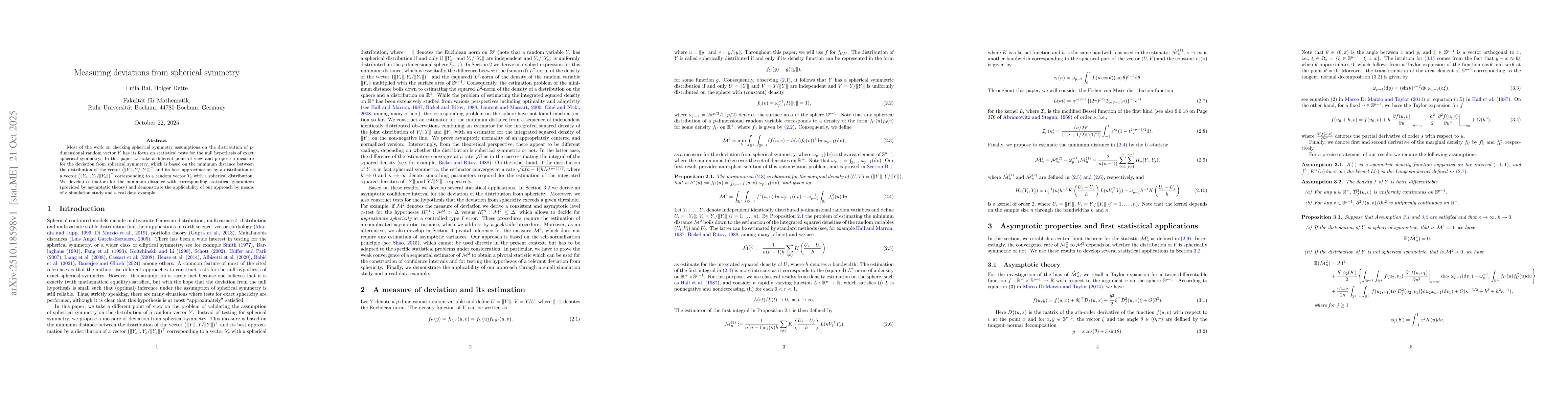 Thumbnail for Measuring deviations from spherical symmetry