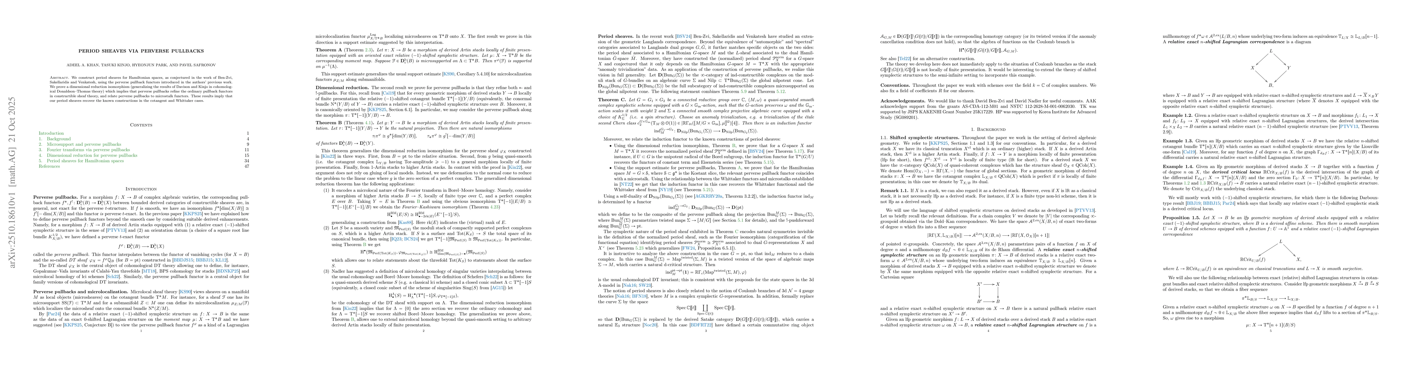 Thumbnail for Period sheaves via perverse pullbacks