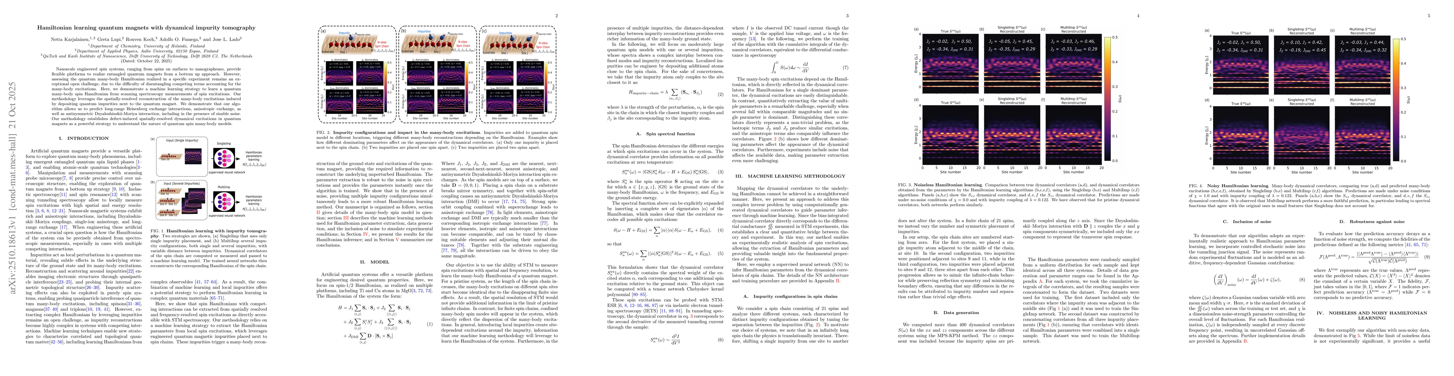 Thumbnail for Hamiltonian learning quantum magnets with dynamical impurity tomography