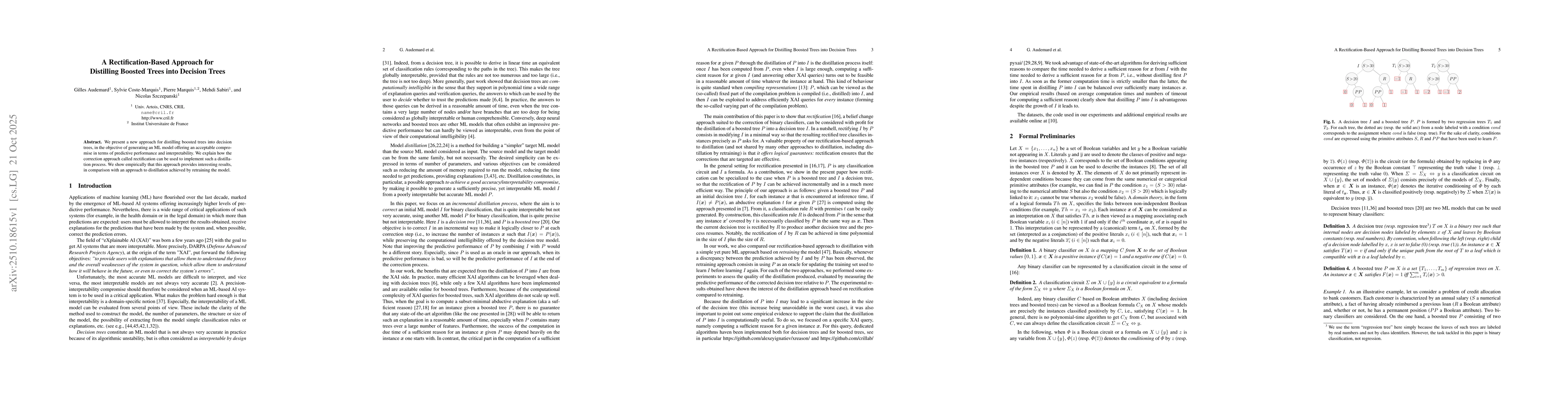 Thumbnail for A Rectification-Based Approach for Distilling Boosted Trees into
  Decision Trees