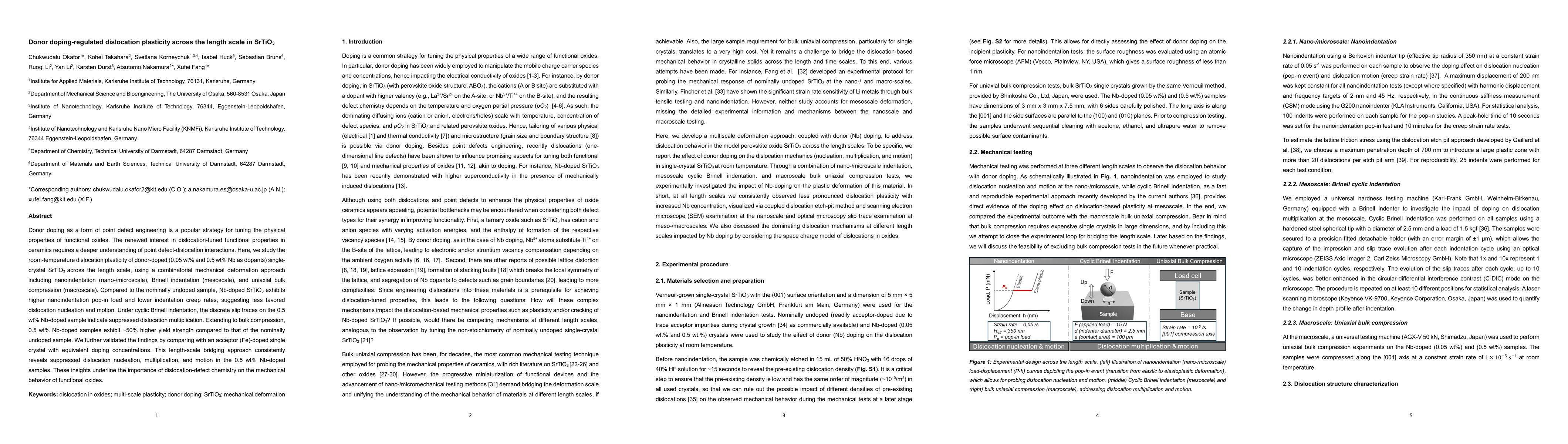 Thumbnail for Donor doping-regulated dislocation plasticity across the length scale in
  SrTiO3