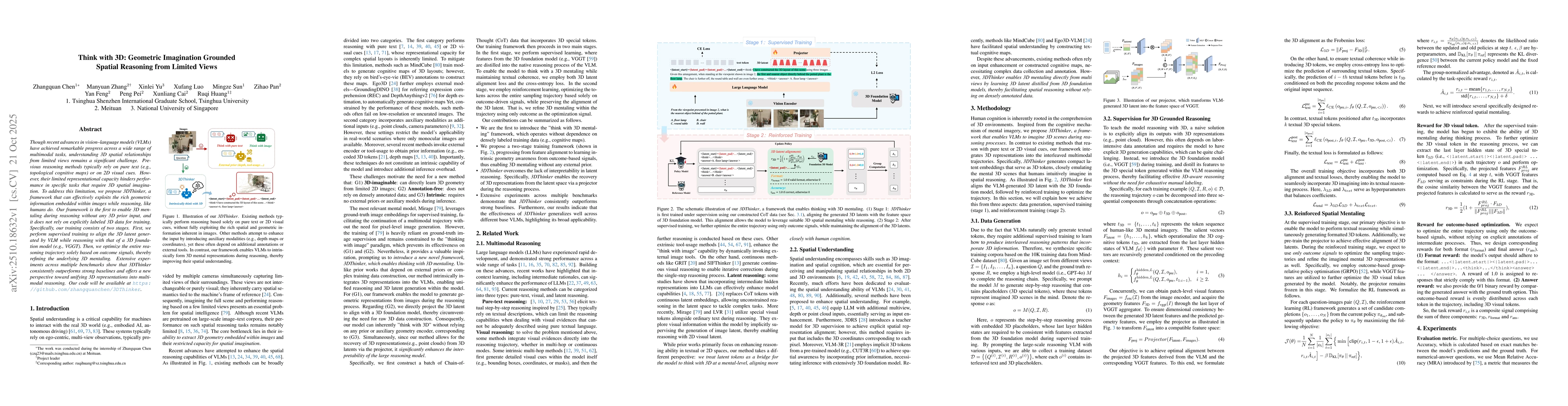 Thumbnail for Think with 3D: Geometric Imagination Grounded Spatial Reasoning from
  Limited Views