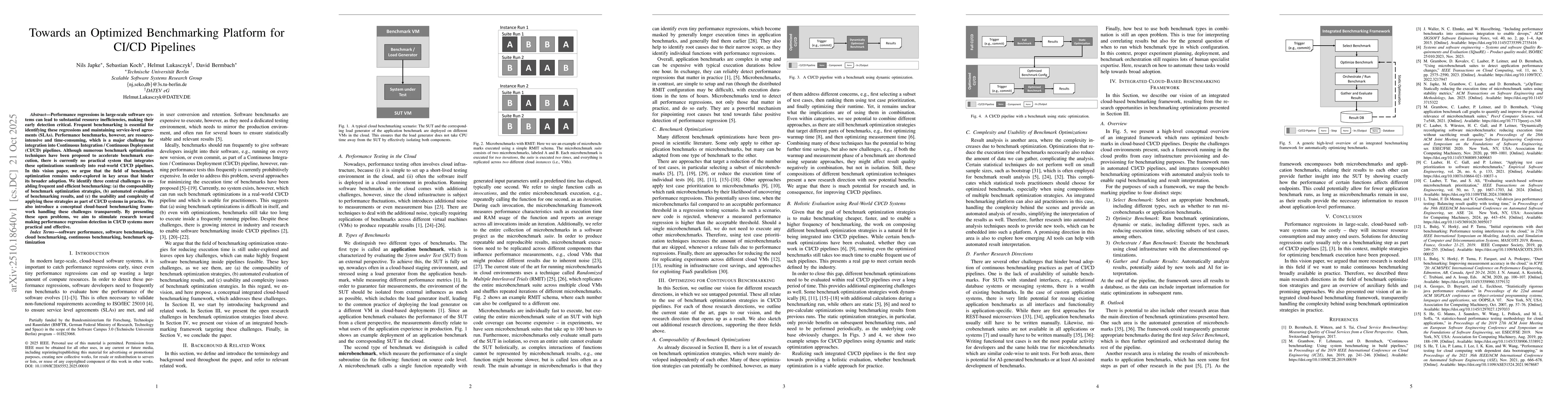 Thumbnail for Towards an Optimized Benchmarking Platform for CI/CD Pipelines