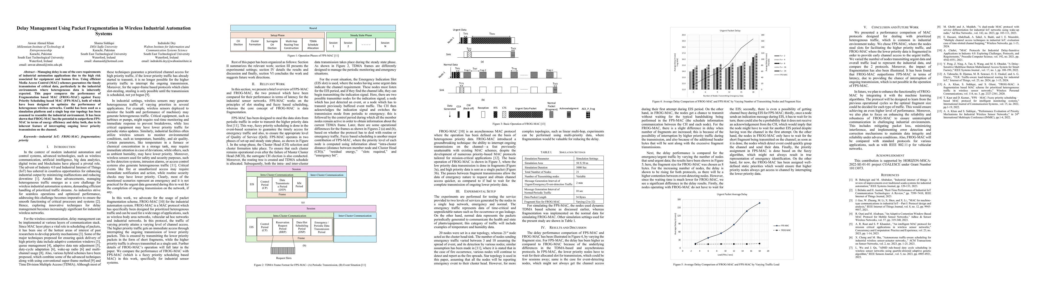 Thumbnail for Delay Management Using Packet Fragmentation in Wireless Industrial
  Automation Systems