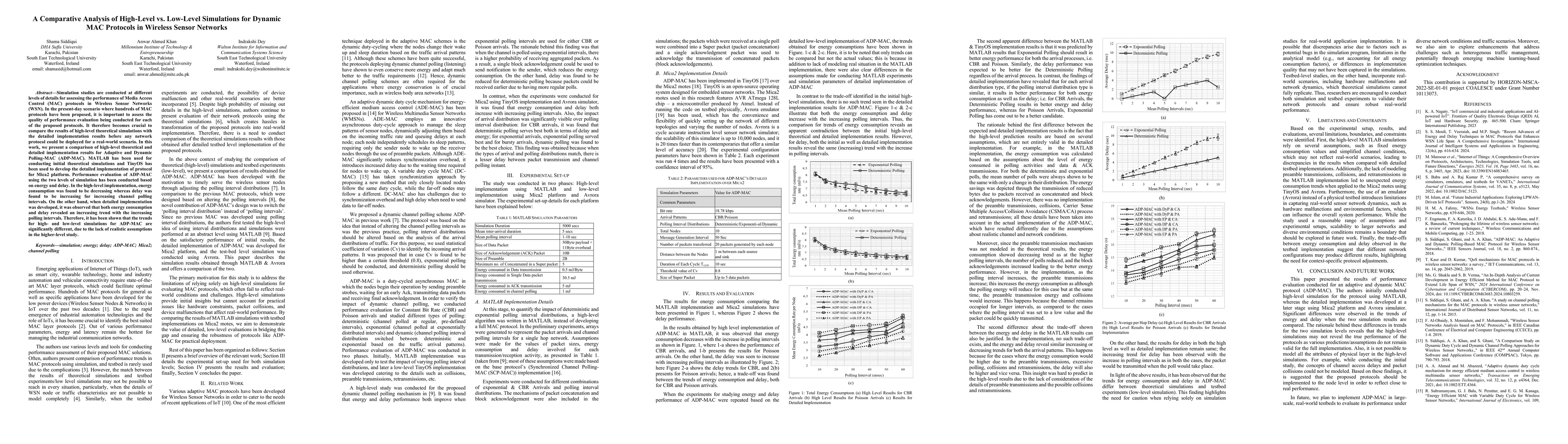 Thumbnail for A Comparative Analysis of High-Level vs. Low-Level Simulations for
  Dynamic MAC Protocols in Wireless Sensor Networks