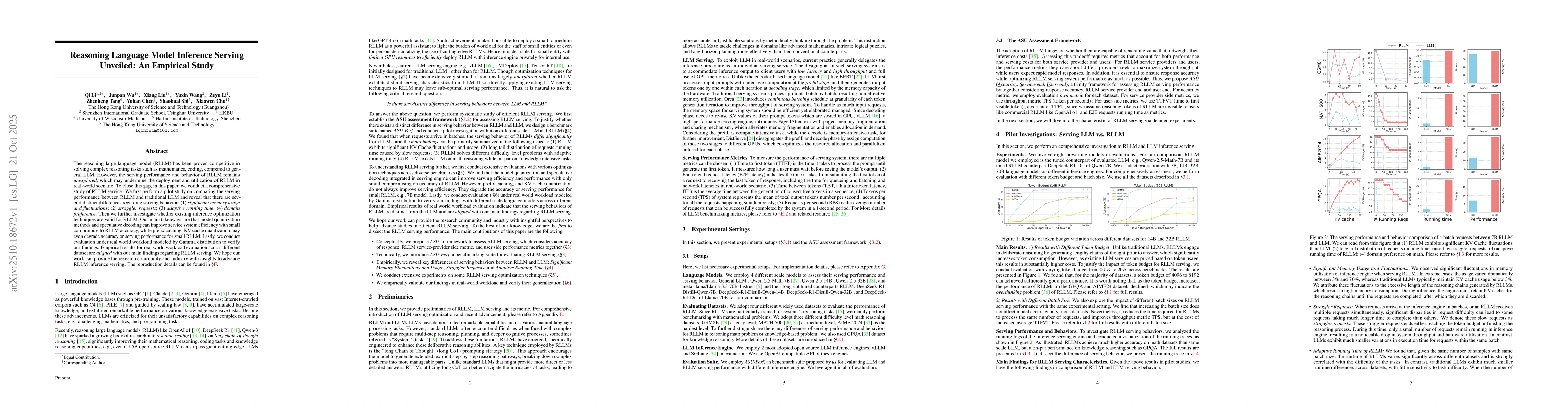 Thumbnail for Reasoning Language Model Inference Serving Unveiled: An Empirical Study