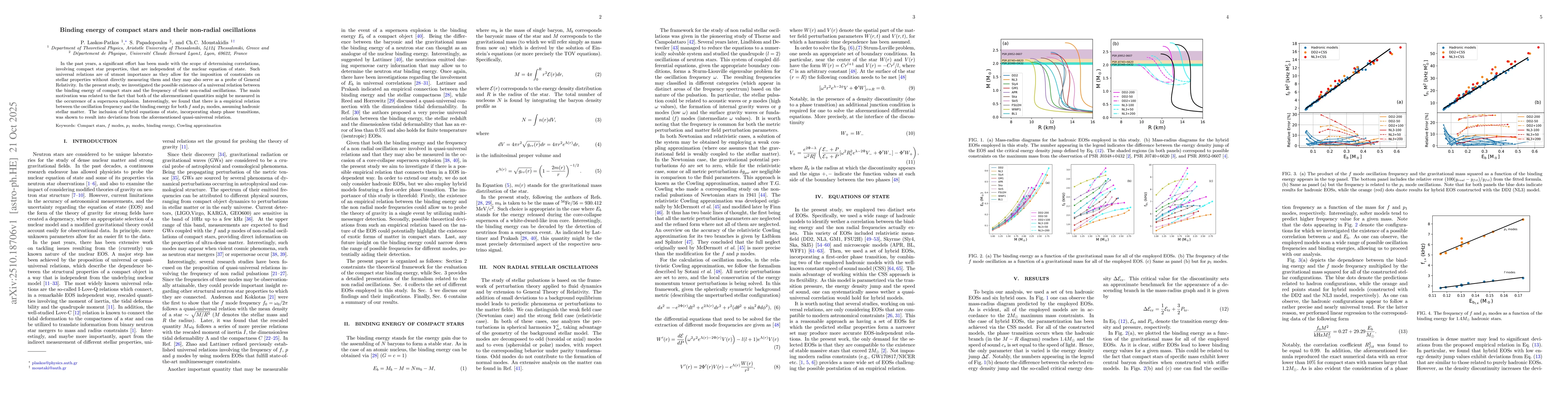 Thumbnail for Binding energy of compact stars and their non-radial oscillations