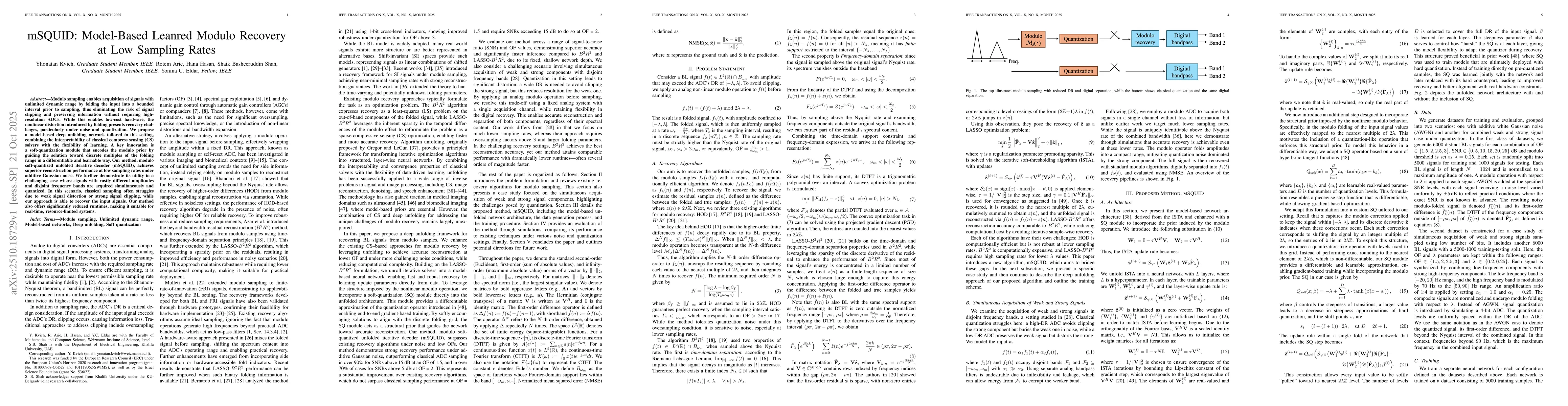 Thumbnail for mSQUID: Model-Based Leanred Modulo Recovery at Low Sampling Rates