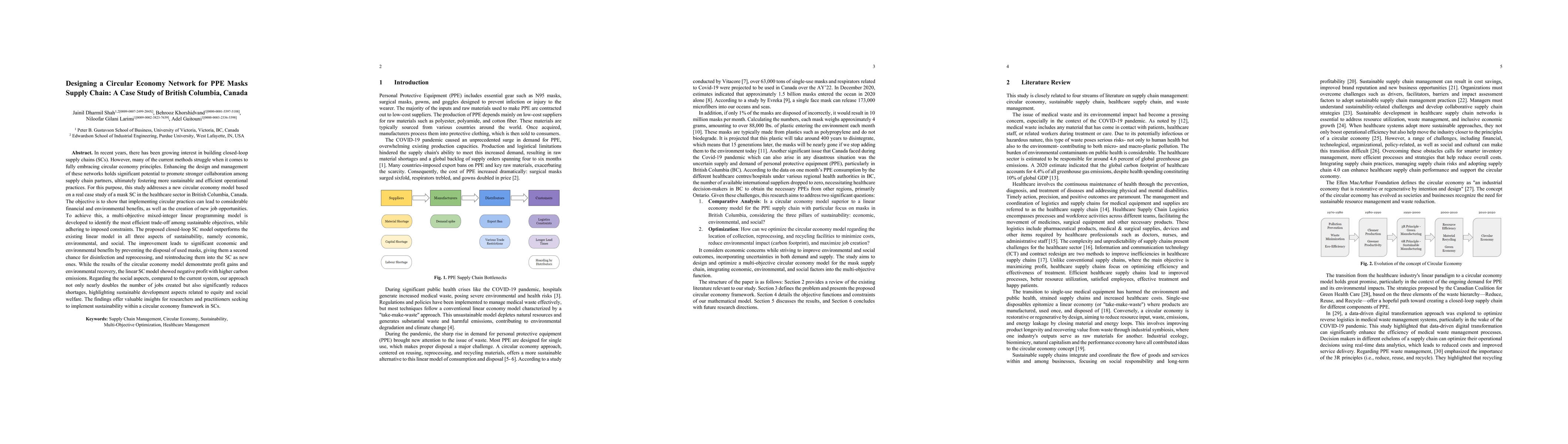 Thumbnail for Designing a Circular Economy Network for PPE Masks Supply Chain: A Case
  Study of British Columbia, Canada
