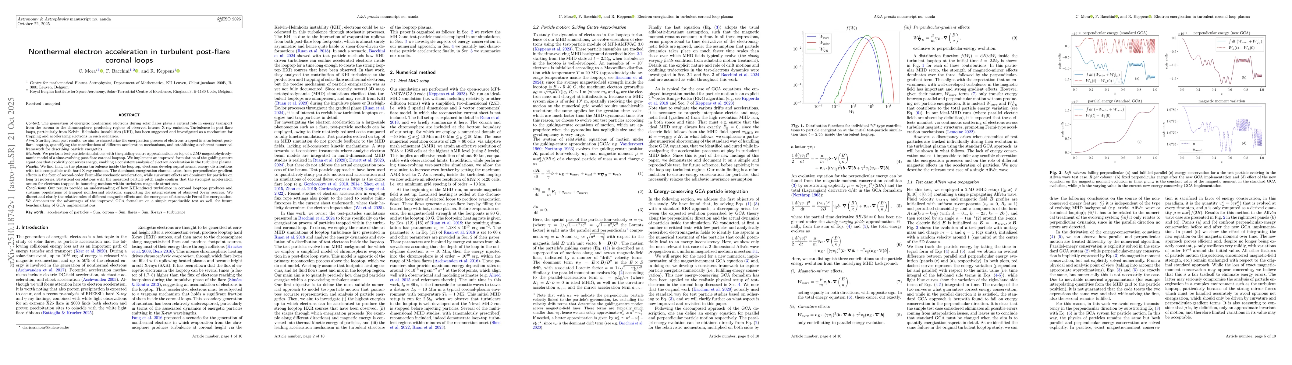 Thumbnail for Nonthermal electron acceleration in turbulent post-flare coronal loops