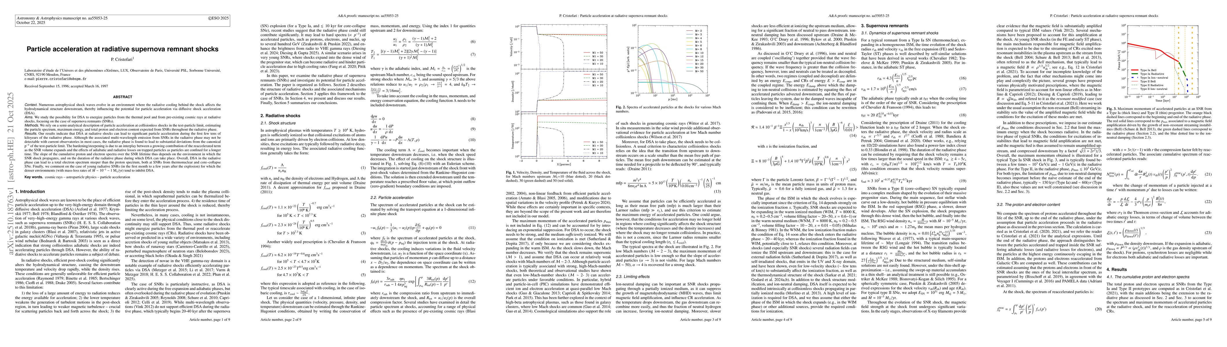 Thumbnail for Particle acceleration at radiative supernova remnant shocks