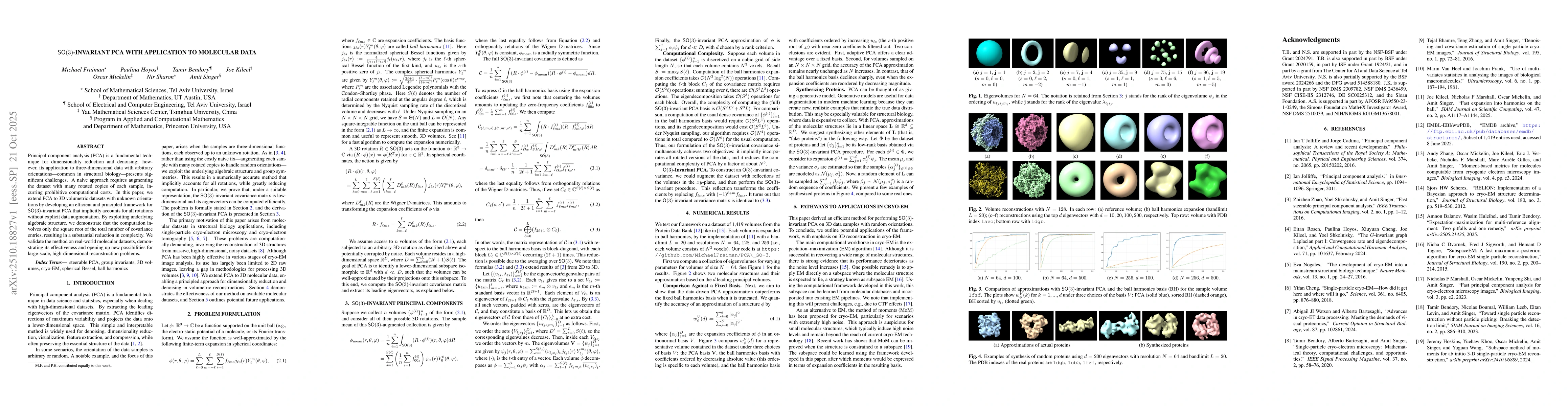 Thumbnail for SO(3)-invariant PCA with application to molecular data