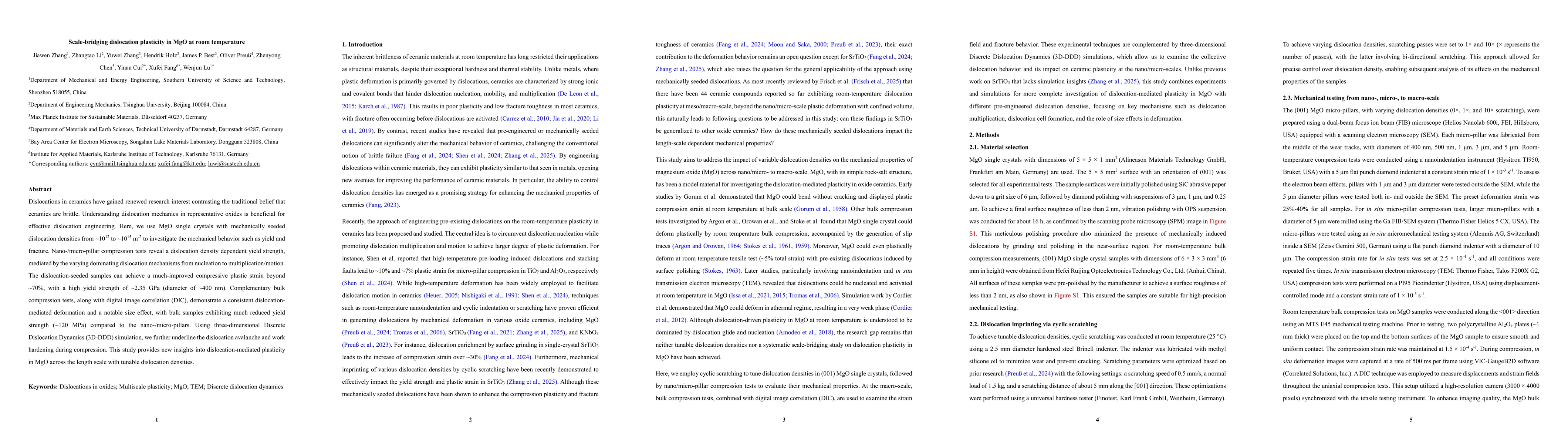 Thumbnail for Scale-bridging dislocation plasticity in MgO at room temperature