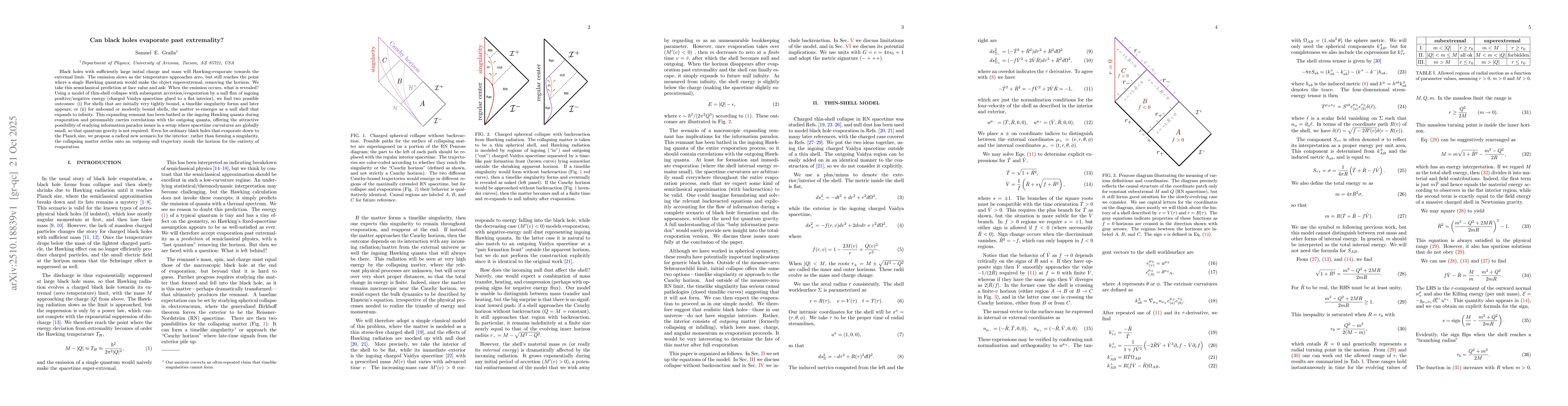 Thumbnail for Can black holes evaporate past extremality?