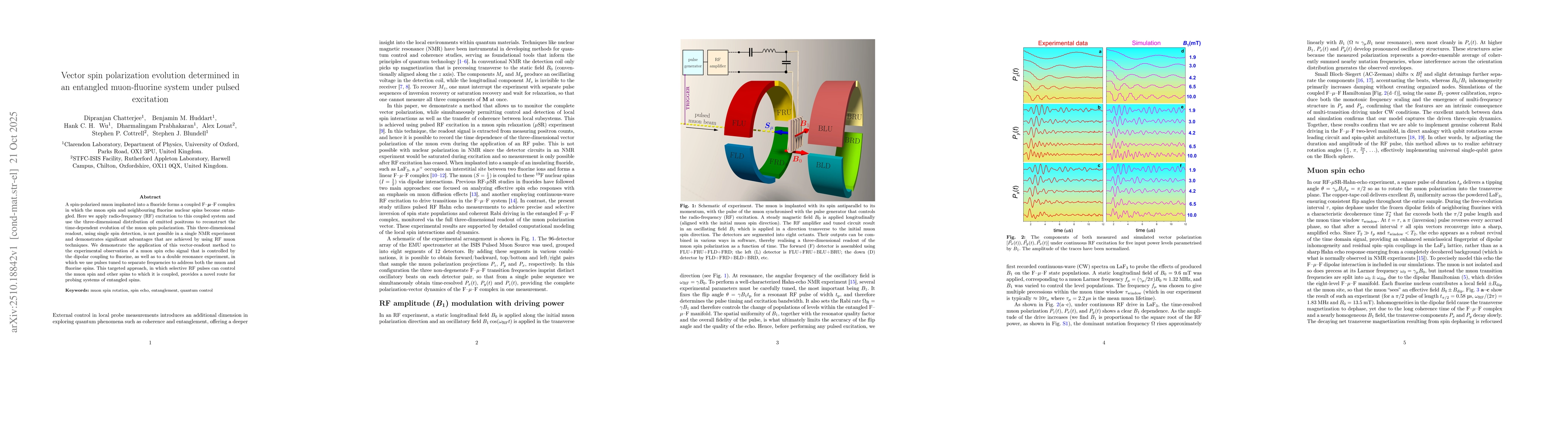 Thumbnail for Vector spin polarization evolution determined in an entangled
  muon-fluorine system under pulsed excitation