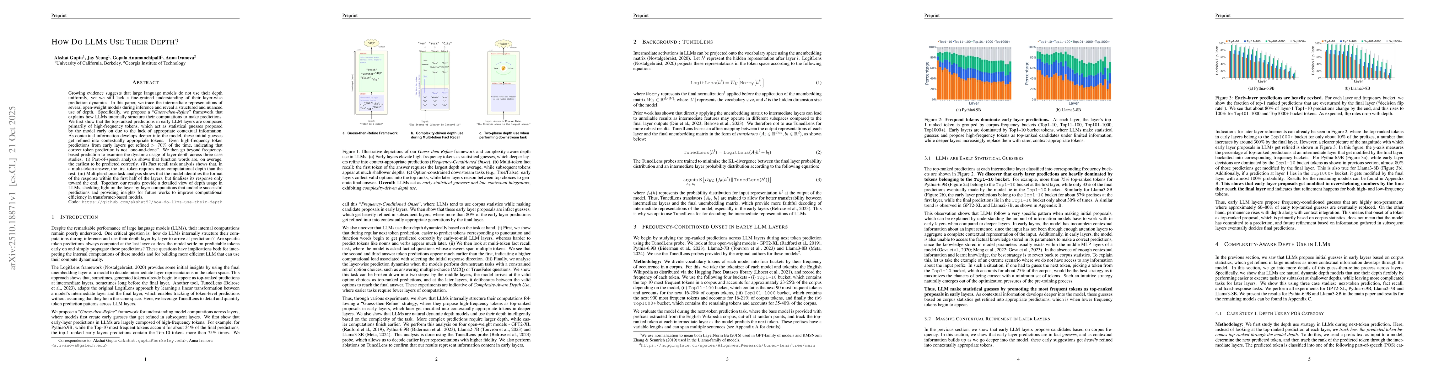 Thumbnail for How Do LLMs Use Their Depth?