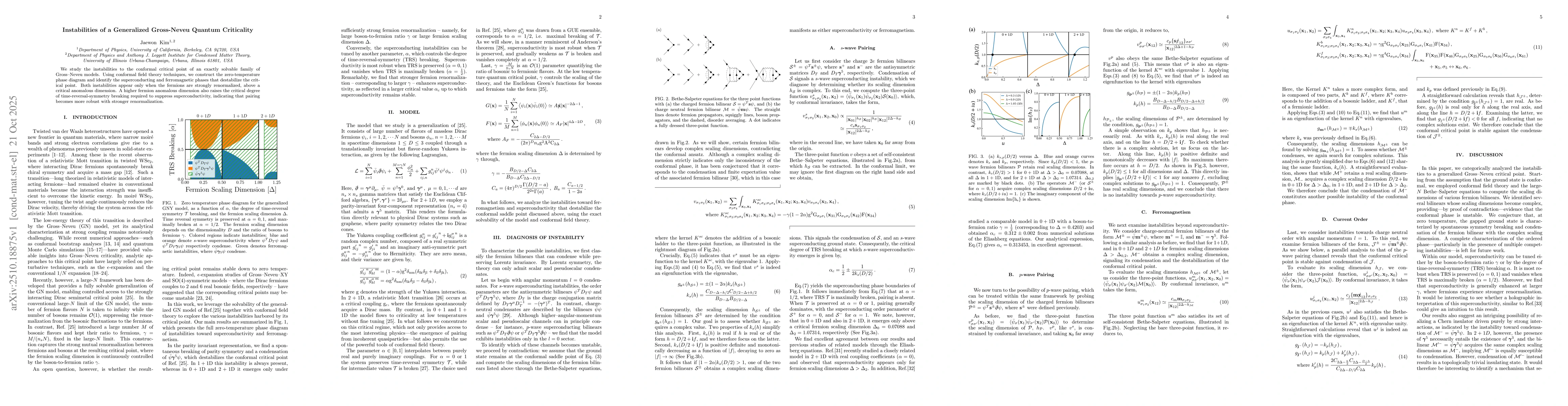 Thumbnail for Instabilities of a Generalized Gross-Neveu Quantum Criticality