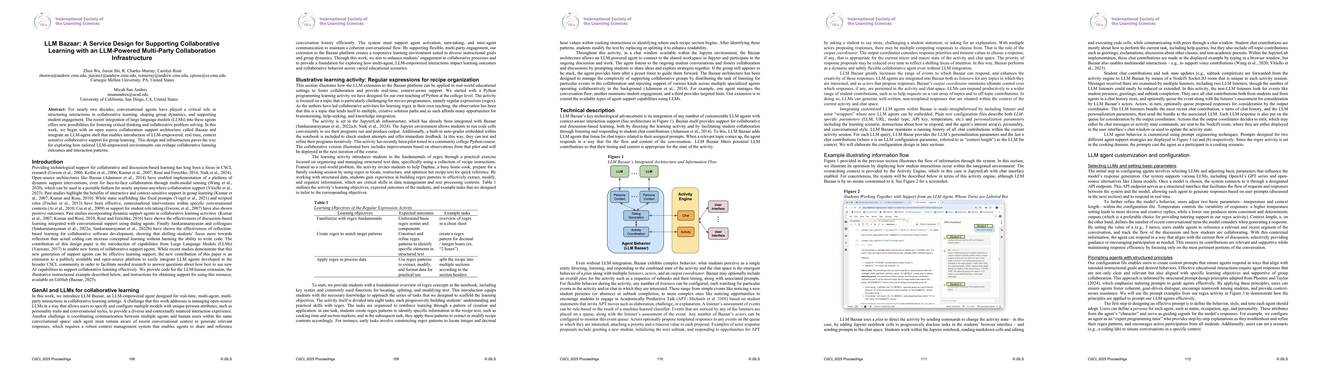 Thumbnail for LLM Bazaar: A Service Design for Supporting Collaborative Learning with
  an LLM-Powered Multi-Party Collaboration Infrastructure