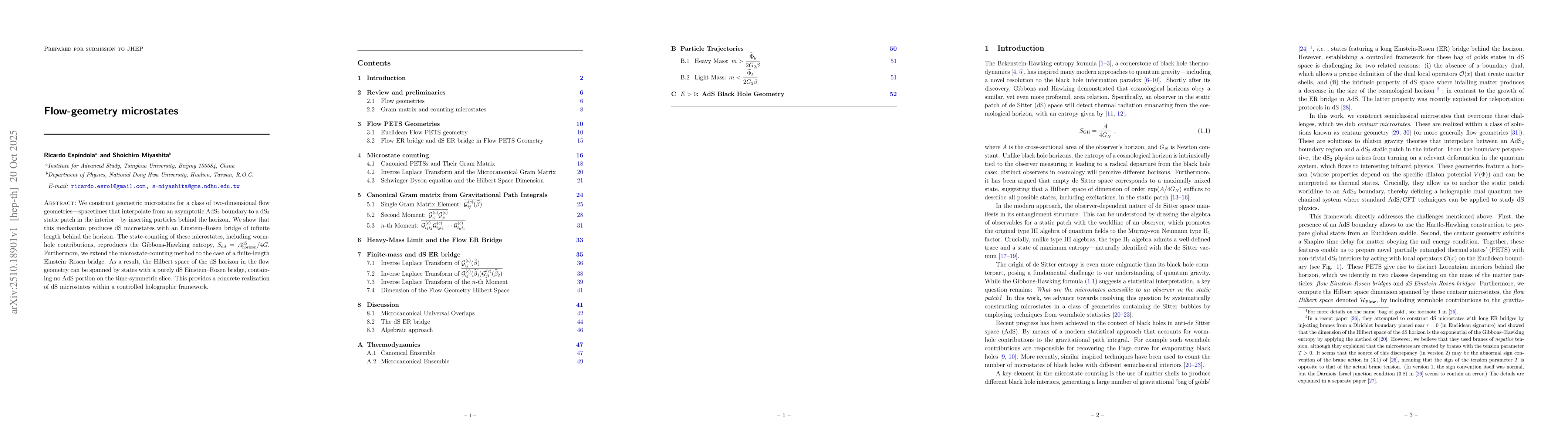 Thumbnail for Flow-geometry microstates