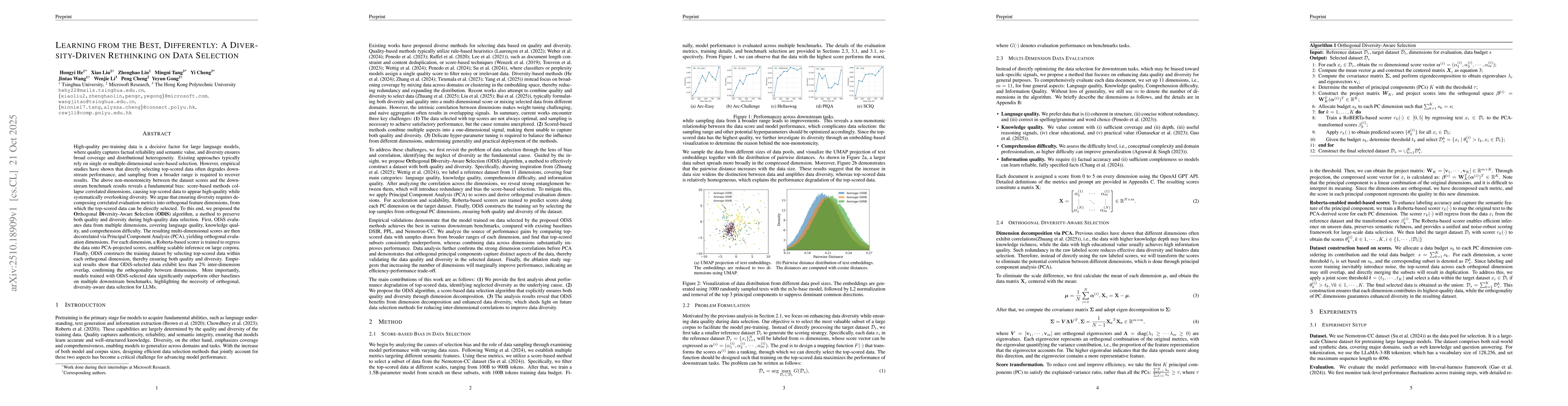 Thumbnail for Learning from the Best, Differently: A Diversity-Driven Rethinking on
  Data Selection