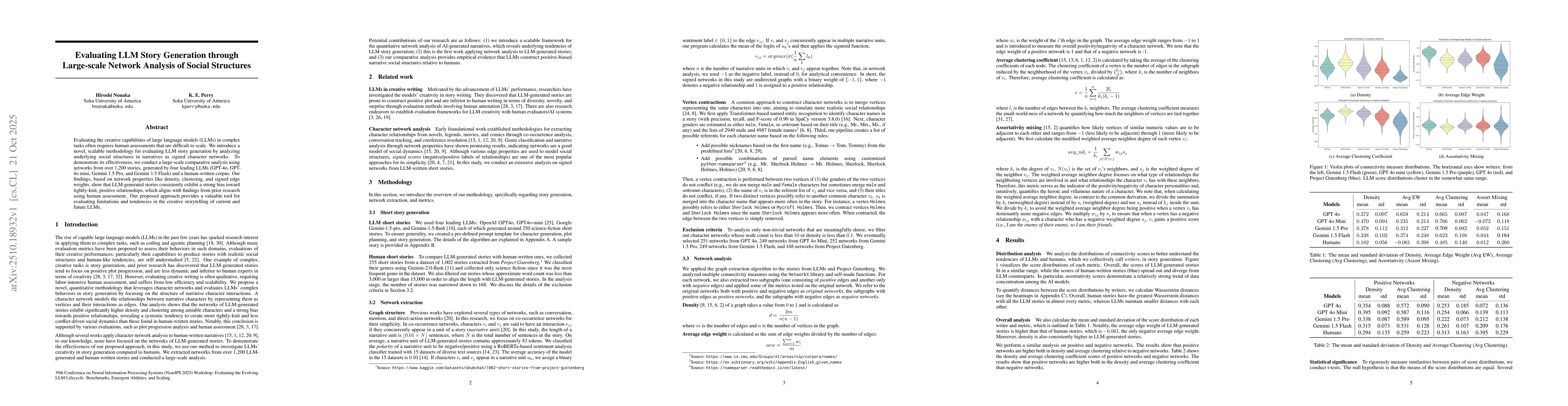 Thumbnail for Evaluating LLM Story Generation through Large-scale Network Analysis of
  Social Structures