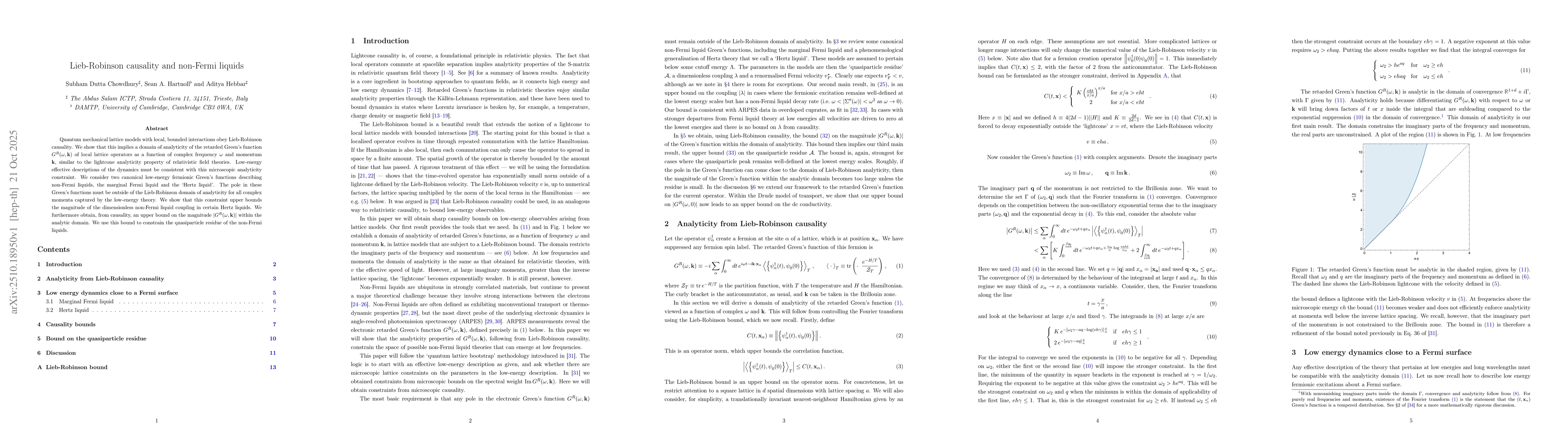 Thumbnail for Lieb-Robinson causality and non-Fermi liquids