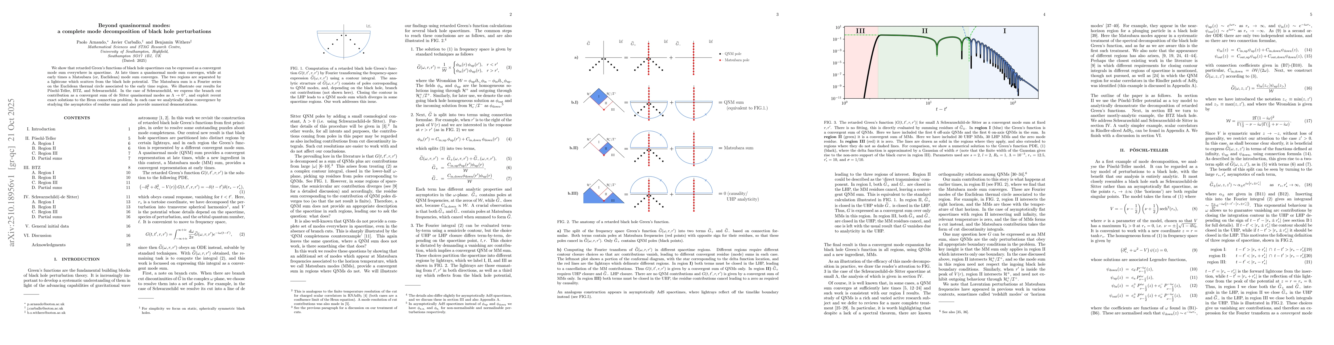 Thumbnail for Beyond quasinormal modes: a complete mode decomposition of black hole
  perturbations