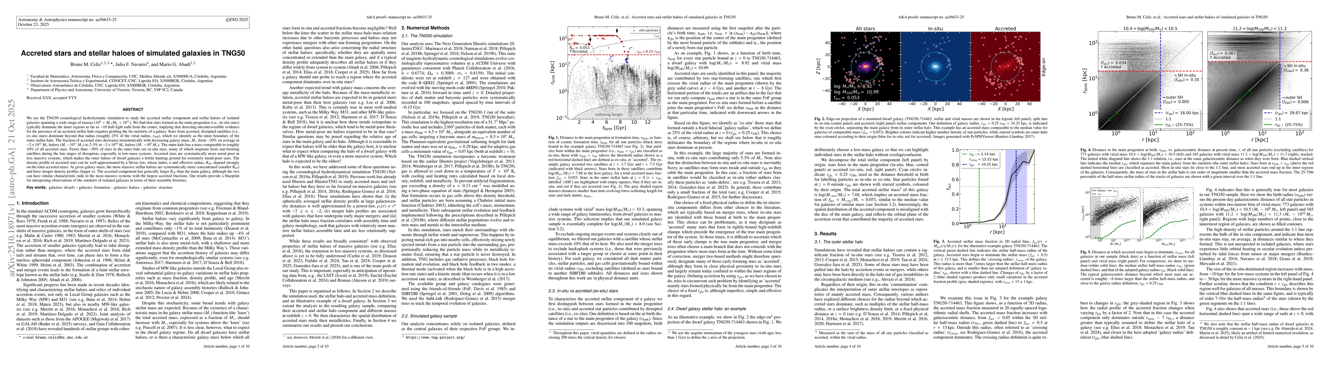 Thumbnail for Accreted stars and stellar haloes of simulated galaxies in TNG50
