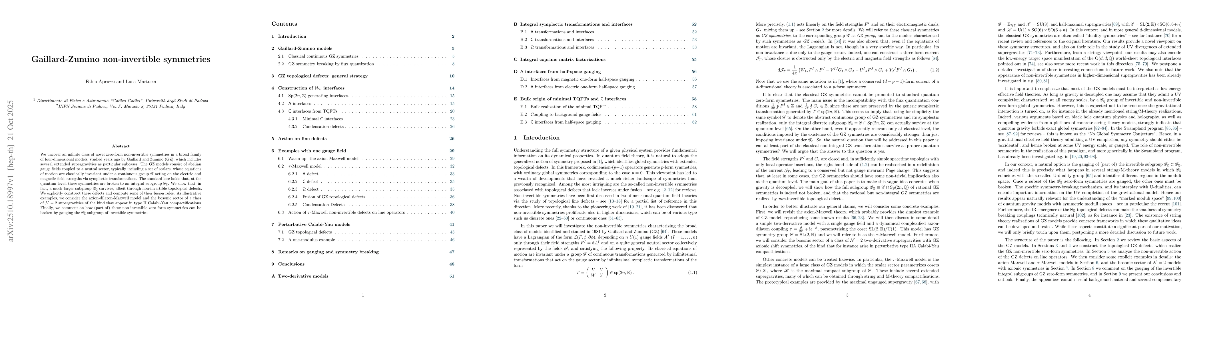 Thumbnail for Gaillard-Zumino non-invertible symmetries