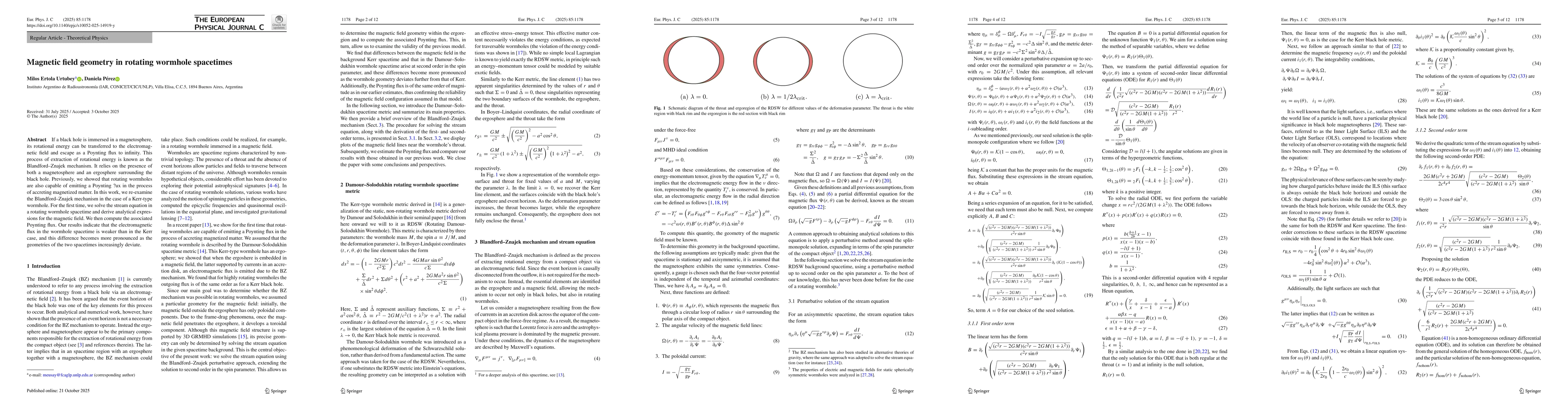 Thumbnail for Magnetic field geometry in rotating wormhole spacetimes