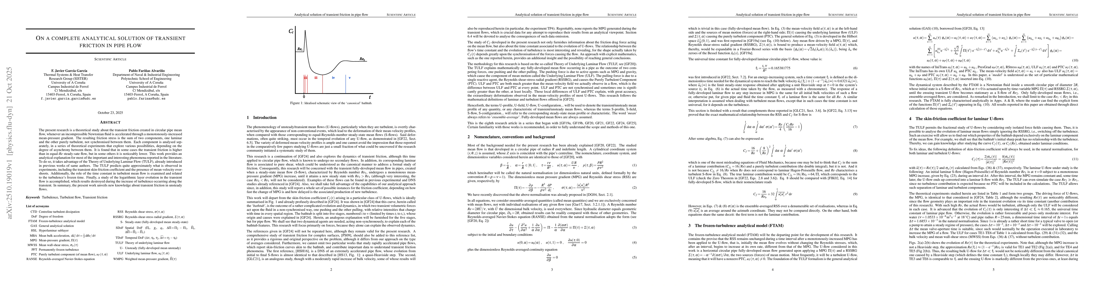 Thumbnail for On a complete analytical solution of transient friction in pipe flow