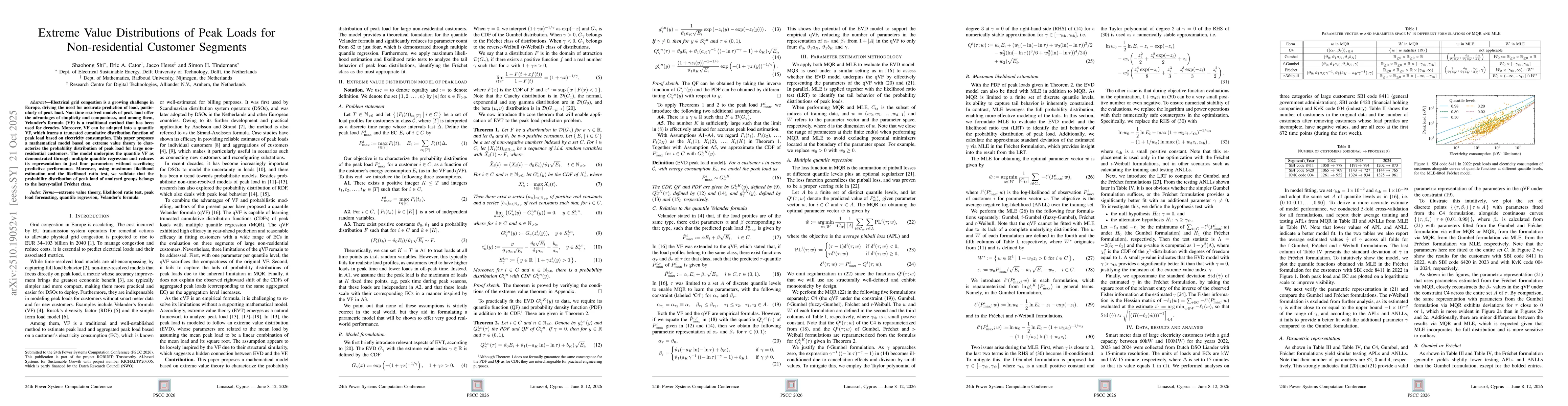 Thumbnail for Extreme value distributions of peak loads for non-residential customer
  segments