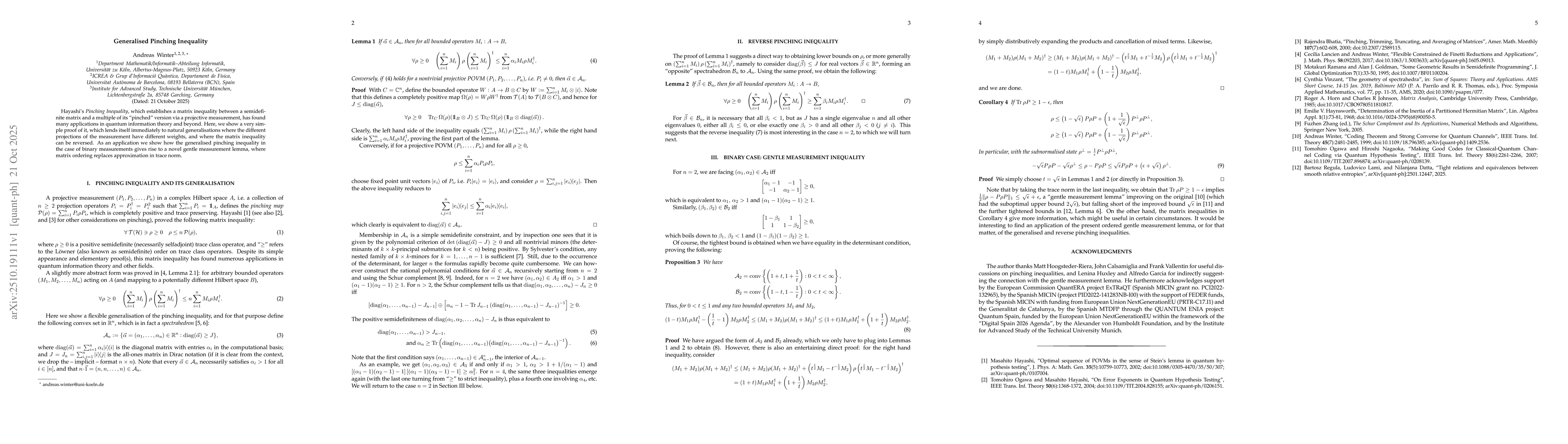 Thumbnail for Generalised Pinching Inequality