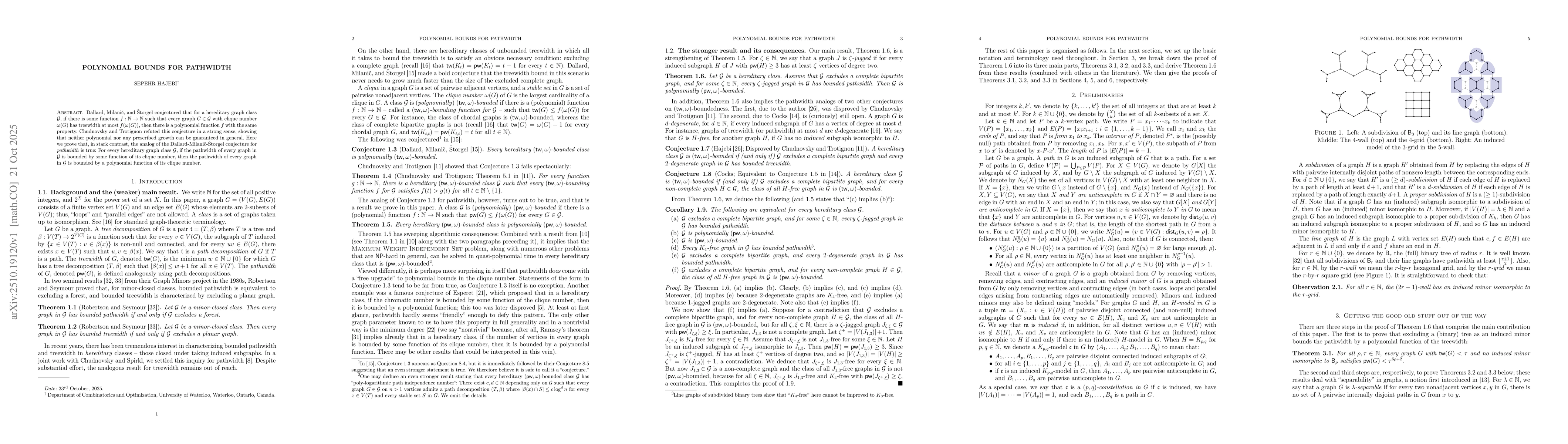 Thumbnail for Polynomial bounds for pathwidth