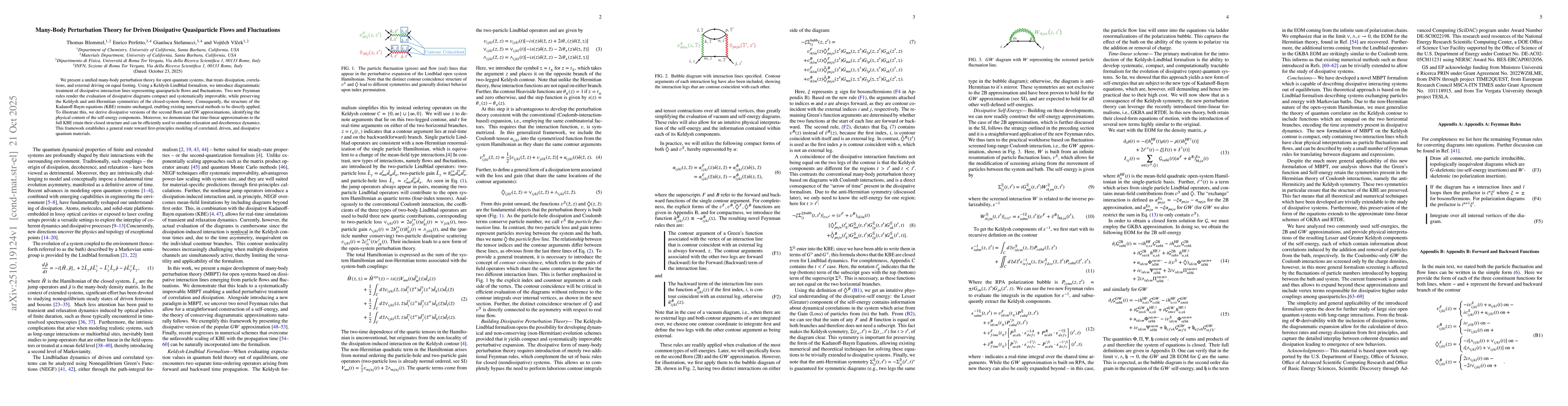 Thumbnail for Many-Body Perturbation Theory for Driven Dissipative Quasiparticle Flows
  and Fluctuations