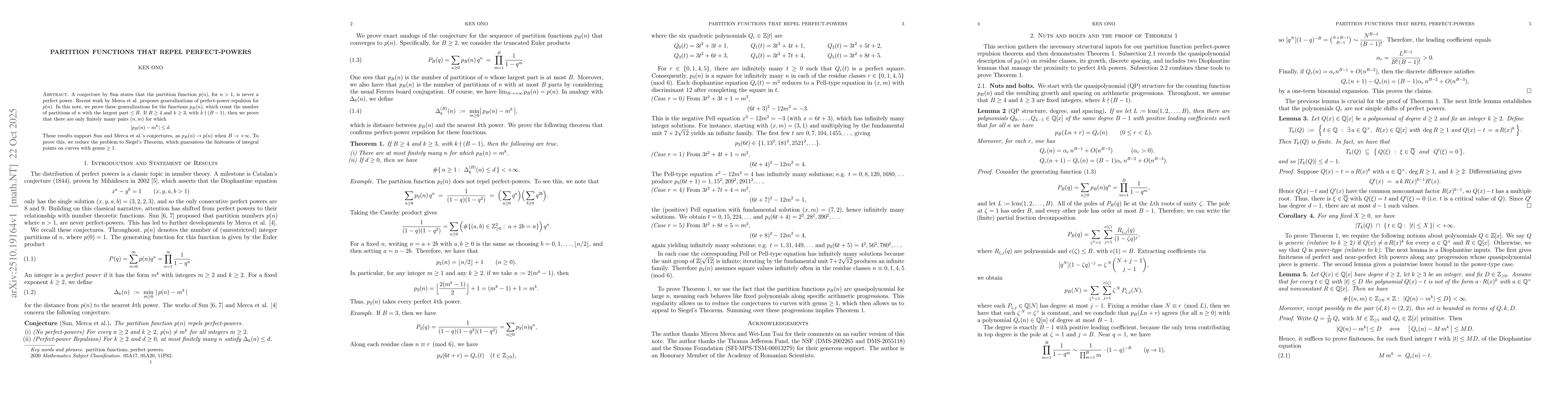 Thumbnail for Partition functions that repel perfect-powers