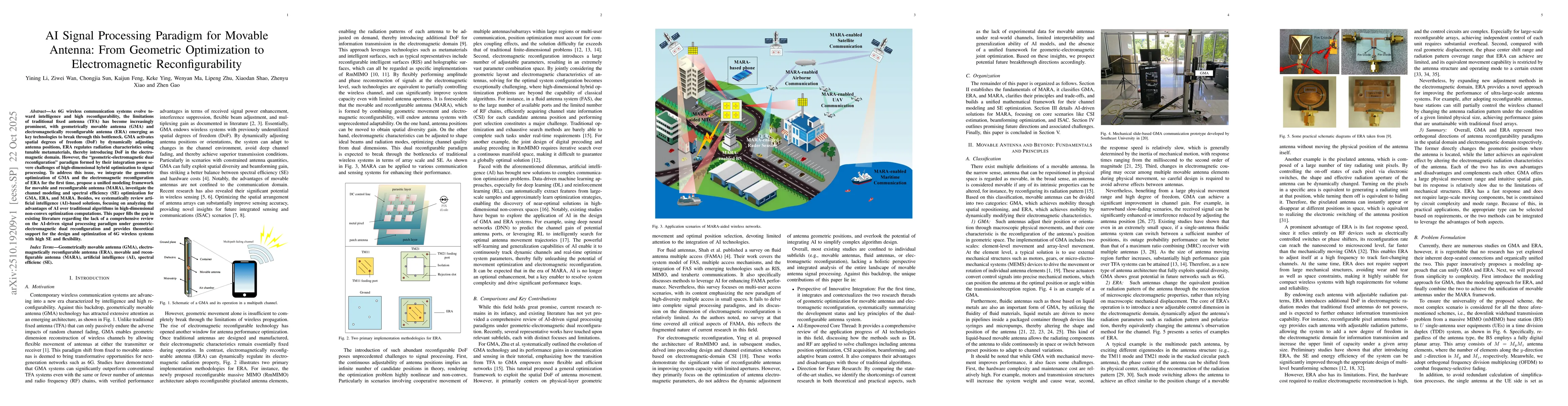Thumbnail for AI Signal Processing Paradigm for Movable Antenna: From Geometric
  Optimization to Electromagnetic Reconfigurability