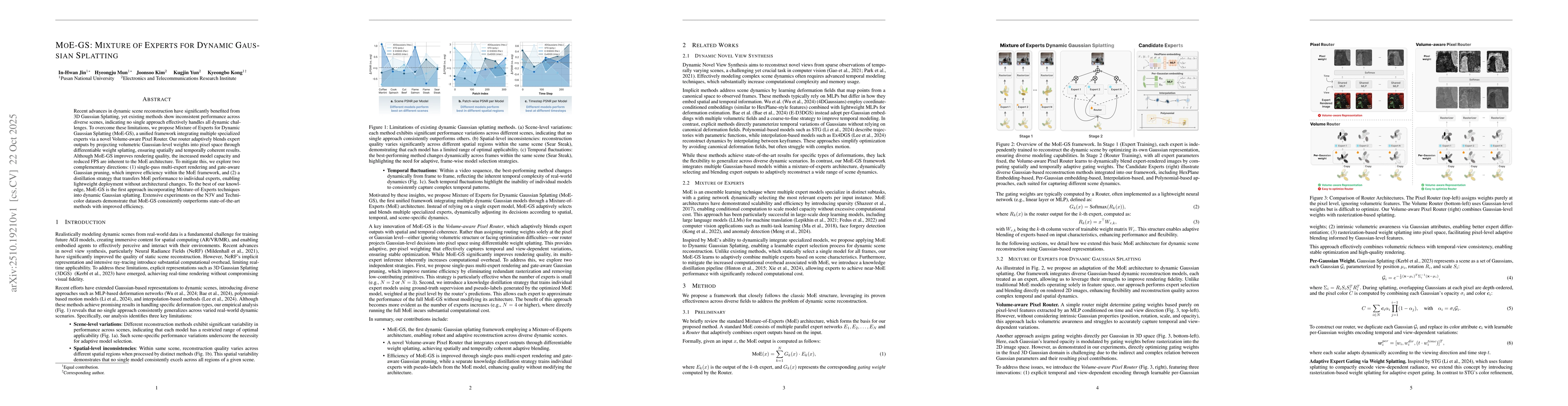 Thumbnail for MoE-GS: Mixture of Experts for Dynamic Gaussian Splatting