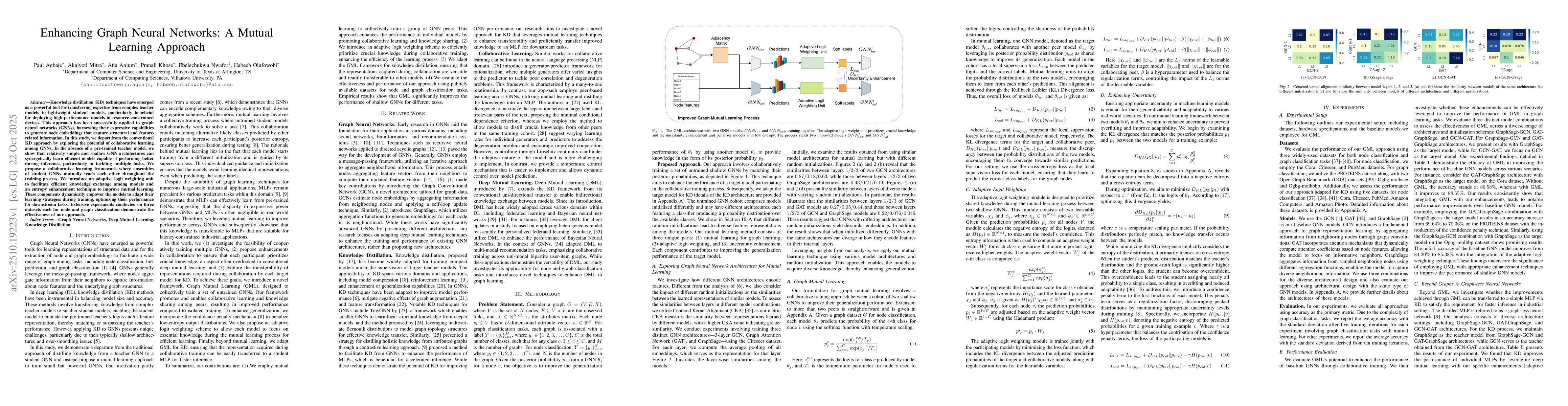 Thumbnail for Enhancing Graph Neural Networks: A Mutual Learning Approach