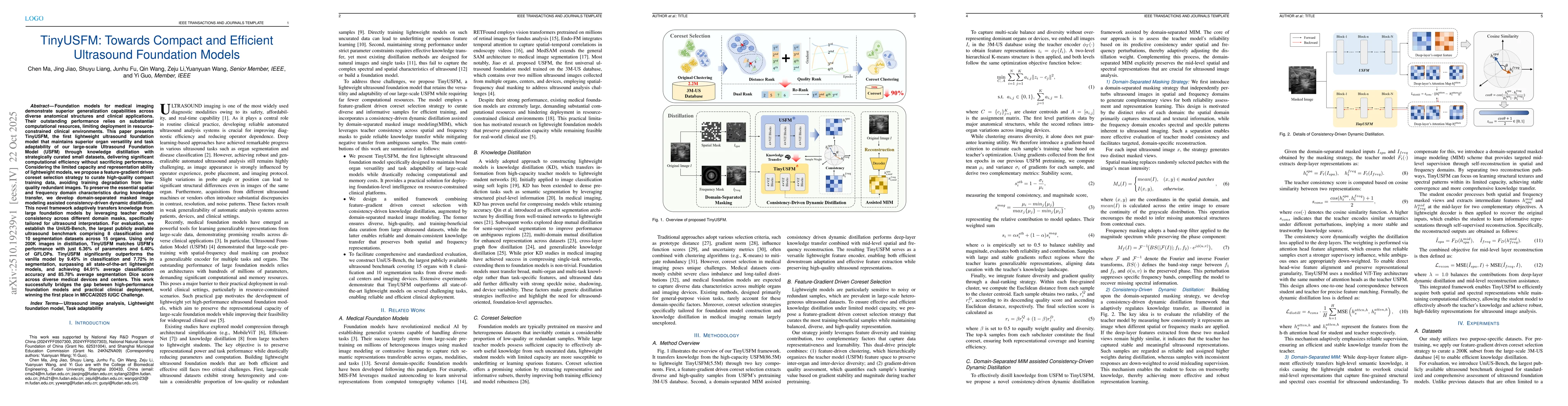 Thumbnail for TinyUSFM: Towards Compact and Efficient Ultrasound Foundation Models