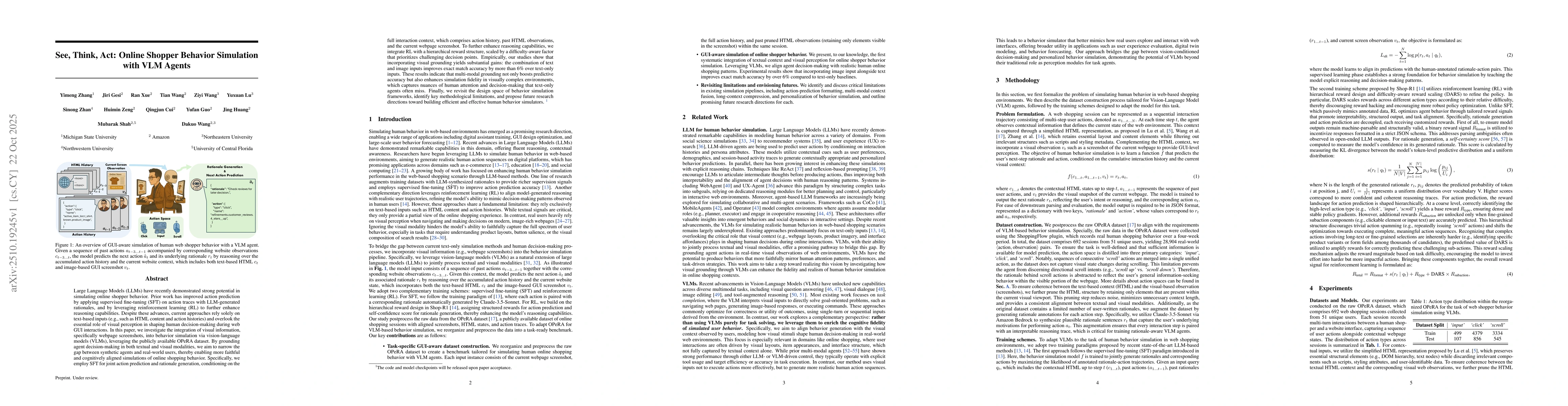 Thumbnail for See, Think, Act: Online Shopper Behavior Simulation with VLM Agents