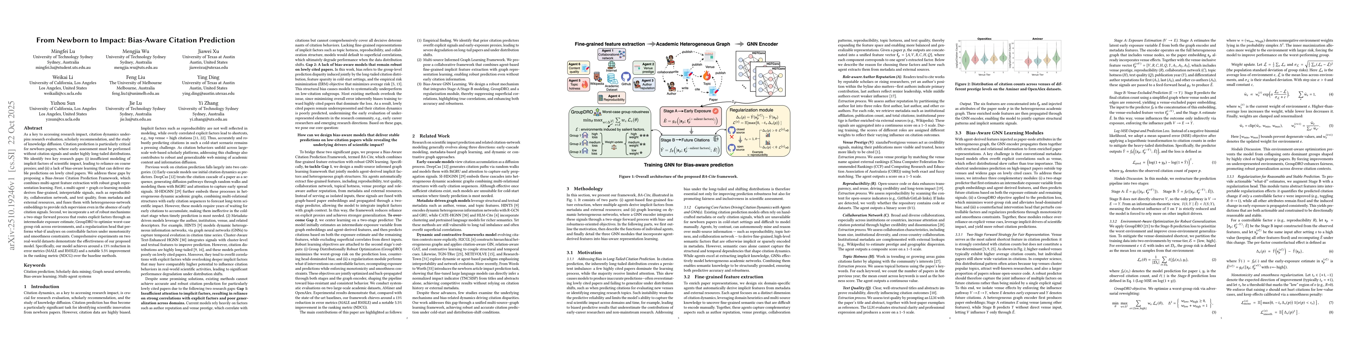 Thumbnail for From Newborn to Impact: Bias-Aware Citation Prediction