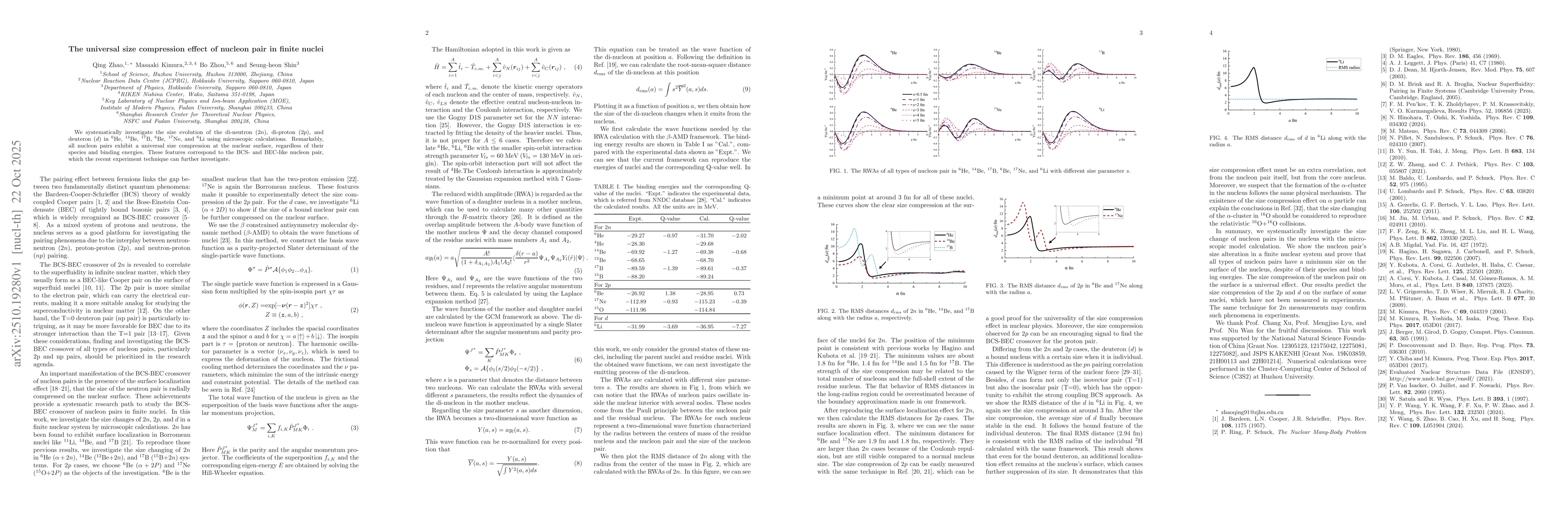 Thumbnail for The universal size compression effect of nucleon pair in finite nuclei