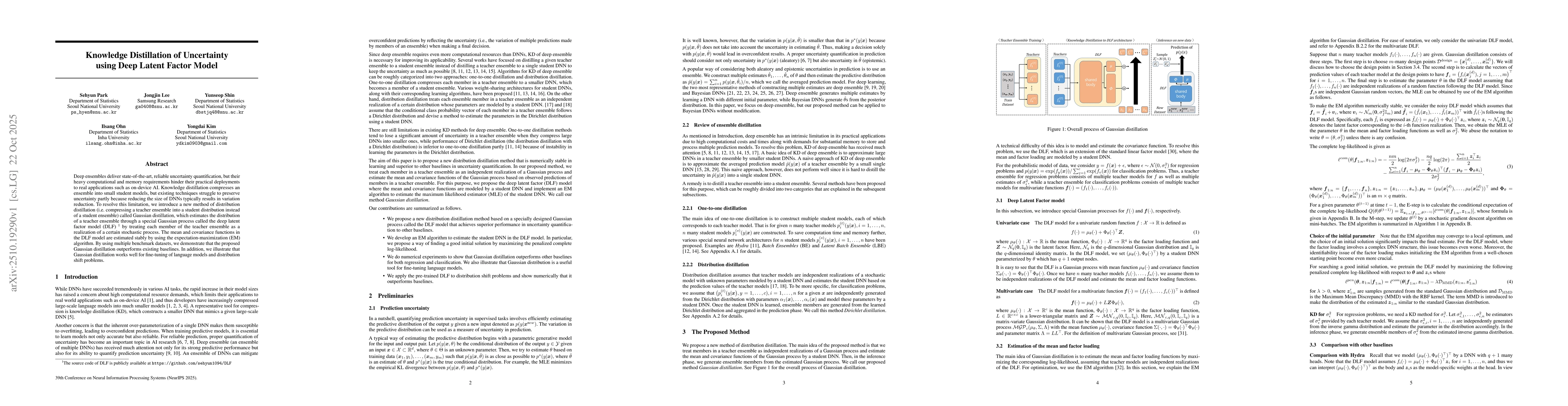 Thumbnail for Knowledge Distillation of Uncertainty using Deep Latent Factor Model